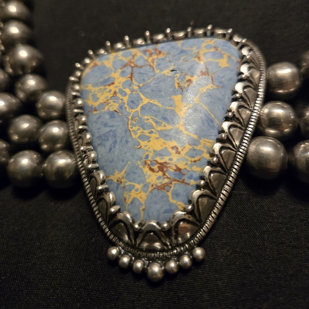 Chicos Juniper And Silver Chocker - image 3